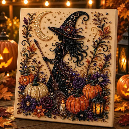 Spooky Cute Ghost Pearl Art Kit | Halloween 3D DIY Wall Decor