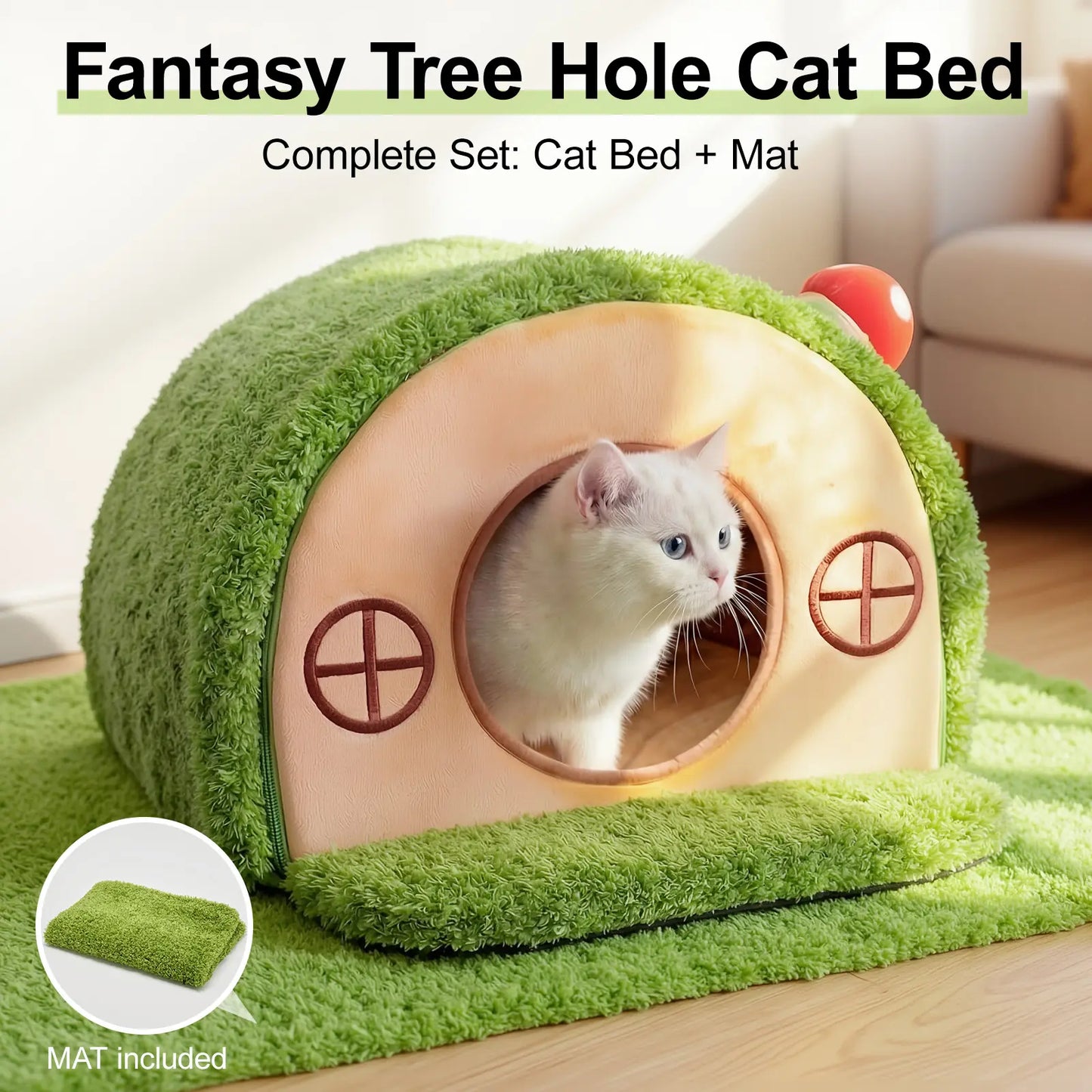Cozy Tree Hollow Cat Cave