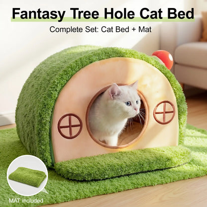 Cozy Tree Hollow Cat Cave