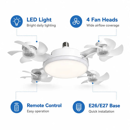 Slim LED Ceiling Light with Remote