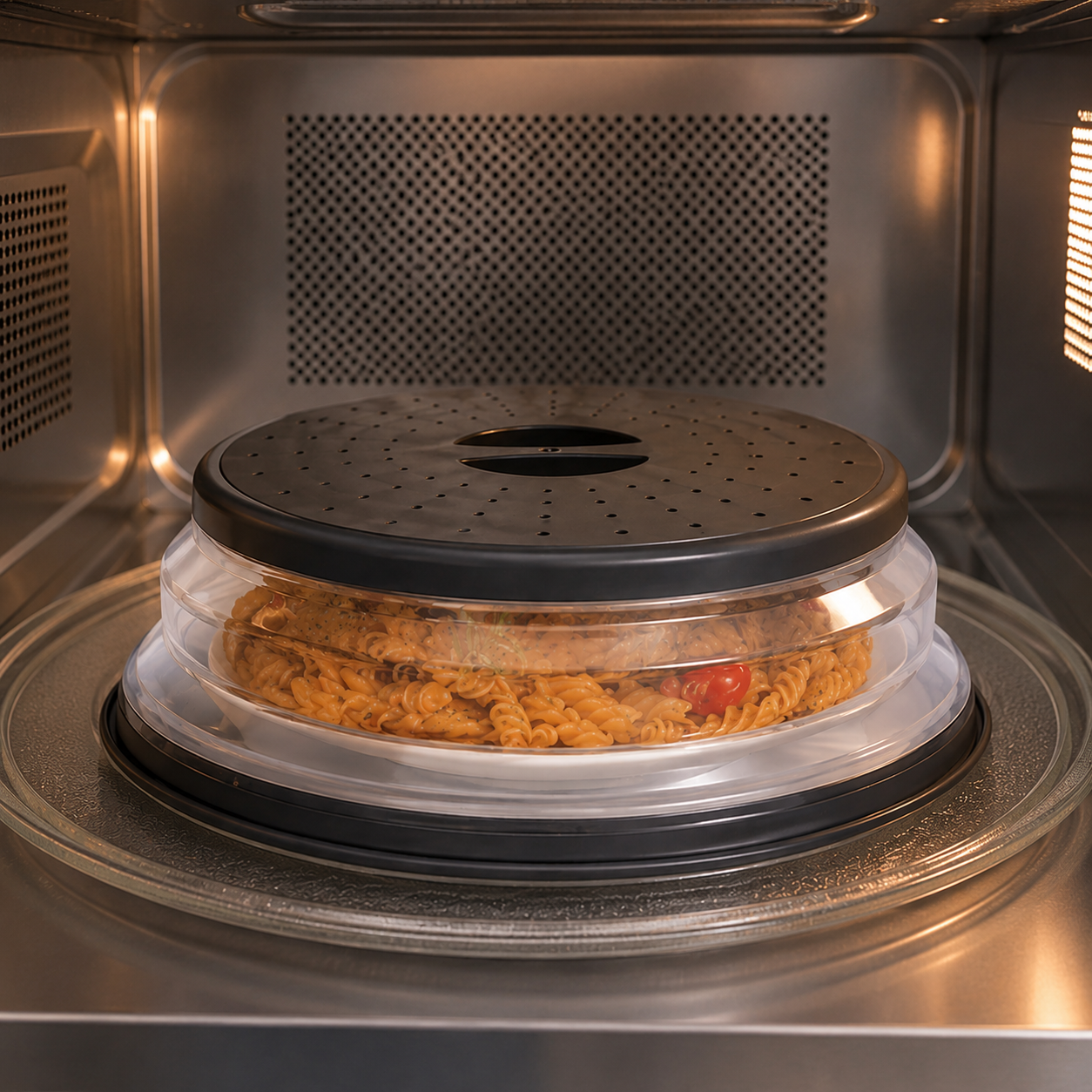 Collapsible Microwave Splatter Cover, Set of 2