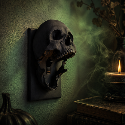 3D Printed Skull Light Switch Cover