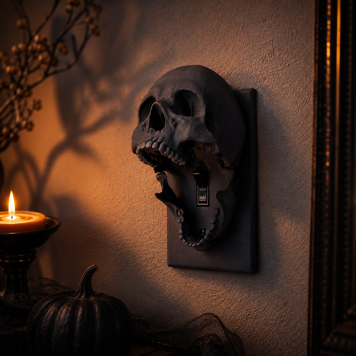 3D Printed Skull Light Switch Cover