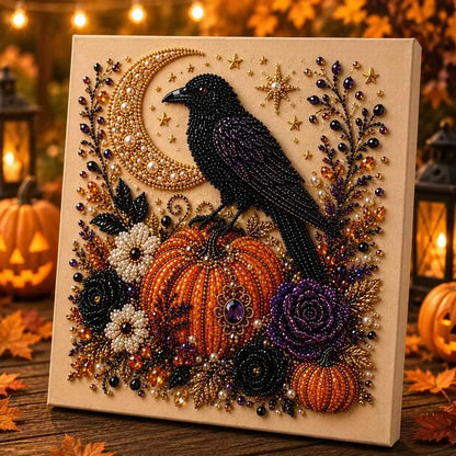 Spooky Cute Ghost Pearl Art Kit | Halloween 3D DIY Wall Decor