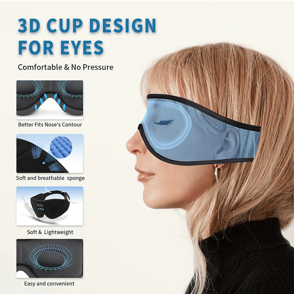 Dreamwave Bluetooth Sleep Mask with Built-In Speakers