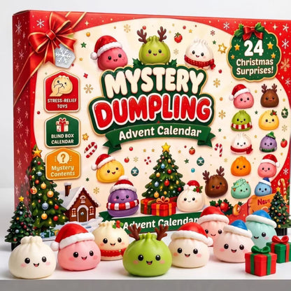 Advent Christmas Squishy Bun Blind Box Calendar
