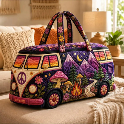 Quilted Weekender Duffle Bag