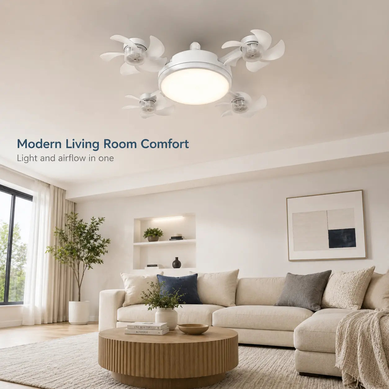 Slim LED Ceiling Light with Remote