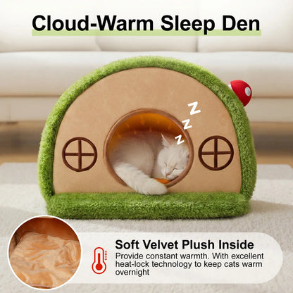 Cozy Tree Hollow Cat Cave