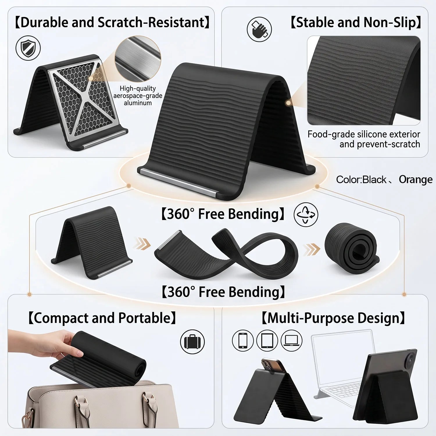 Foldable Silicone Device Stand