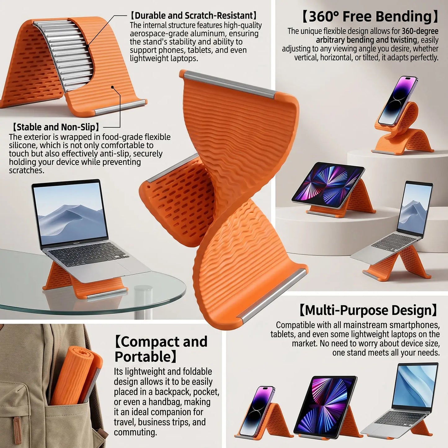 Foldable Silicone Device Stand