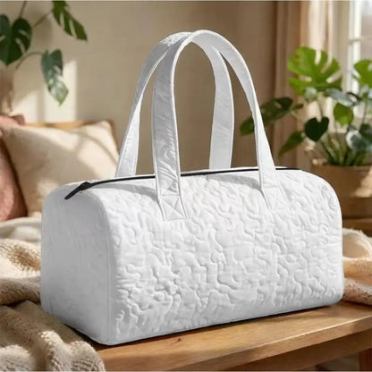 Quilted Weekender Duffle Bag
