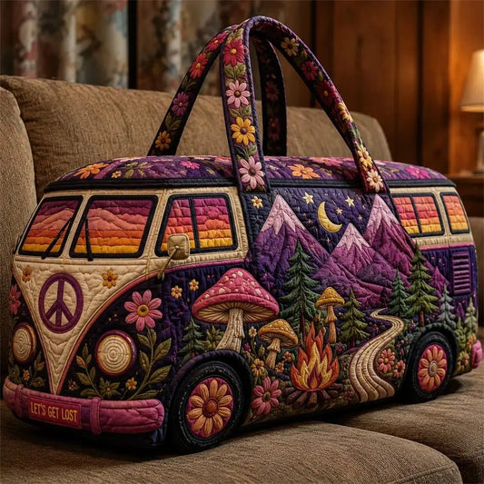 Quilted Weekender Duffle Bag