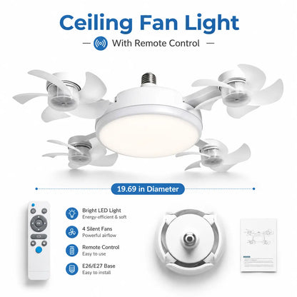 Slim LED Ceiling Light with Remote