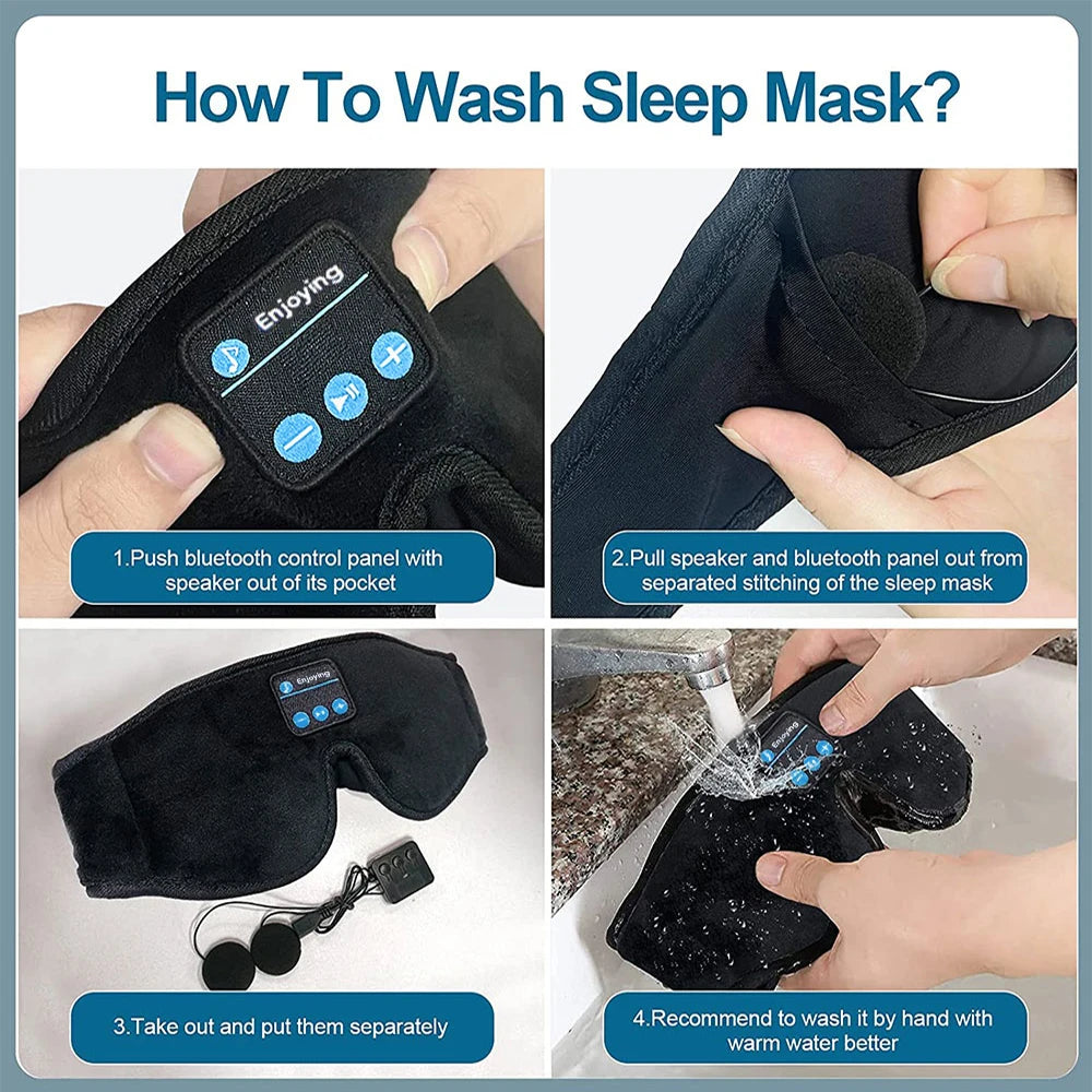 Dreamwave Bluetooth Sleep Mask with Built-In Speakers